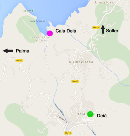 Map posidonia Festival Mallorca 2015